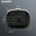 thumbnail image 4 of Sharp Battery Powered Alarm Clock, Retro Battery Operated Alarm Clock for Bedrooms, Office, Travel -  Super Quiet with No Ticking, Snooze alarm, Beep Sounds, Gentle Wake, Simple to Use, 4 of 6