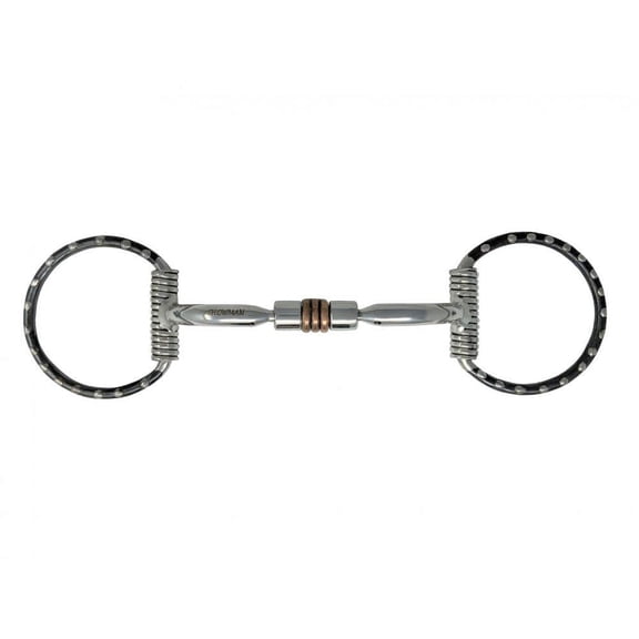 Showman Stainless Steel D-Ring Bit w/ Curved Mouth