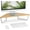 Maple, variant on 26 inch Triangle Monitor Stand Riser, Desktop Corner Shelf with Metal Leg Wood Computer Stand with Storage Laptop Riser Office Organization