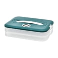 thumbnail image 4 of Caja para albóndigas con tapa, caja para guardar galletas de azúcar con asa, organizador 2 capas, 4 of 9