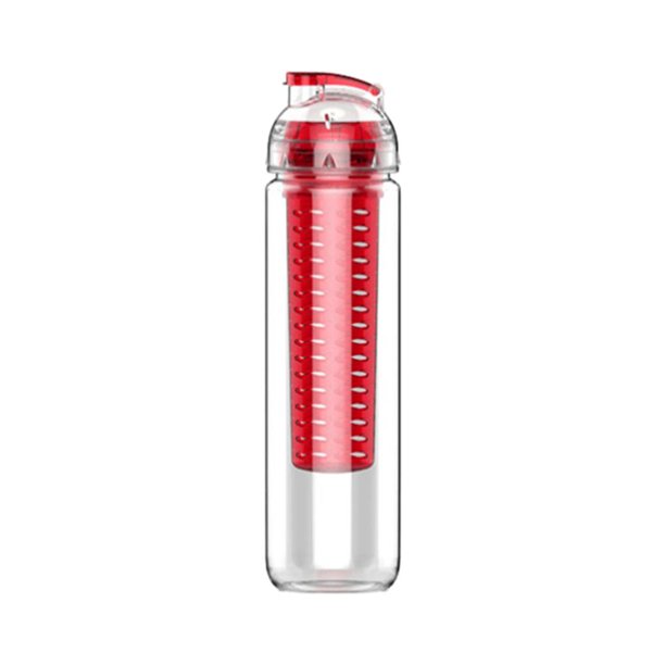 Botella De Agua Con Infusor De Frutas, Botella De Bebida A Prueba De Fugas Con Tapa Abatible De 900Ml Para Gimnasio Al Aire Libre, Deportes, Camping Yuarrent OD015049-01
