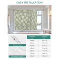 thumbnail image 6 of Sage Green Snowflake Christmas Tie Up Curtains for Windows 63 Inch Length Balloon Curtains Kitchen Adjustable Balloon Window Shade Xmas Winter Abstract Art Tie Up Bathroom Curtain Window 42"x63", 6 of 6
