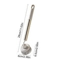 thumbnail image 5 of Dish Brush, Nylon Bristles with Built-in Scraper, Safe for Non-Stick Cookware, Non-Slip Handle, Dishwasher Safe, 5 of 5
