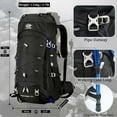 thumbnail image 3 of 60L Travel Hiking Camping Backpack with Rain Cover, Backpack Water Resistant,Climbing Backpack for Men Women, 3 of 14