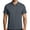 A353-Dark Gray, variant on Kalauyu Short Sleeve Zip Up Shirts for Men Striped Shoulder Turn Down Collared Tops Breathable Summer Casual Golf Tops