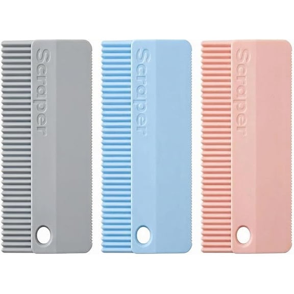 3PCS Pet Hair Remover, Silicon Made Pet Hair Scraper, for Sofa Bed Clothes Hair Removal