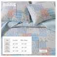 thumbnail image 3 of Coastal Quilt Set - Lightweight, Soft, All-Season - 2-Piece Reversible Nautical Bedding Set (Twin / Twin XL, Coastal Patchwork), 3 of 6