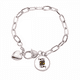 thumbnail image 1 of Patron de juego naipes fichas utensilios Pulsera de cadena de corazón joyería encanto moda, 1 of 3