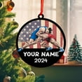 thumbnail image 3 of Personalized Wrestling Christmas Ornament 2025 Wrestling Christmas Ornament Gift for Wrestling Player Wrestling Christmas Tree Ornaments for Boys or Girls (Acrylic, Style 4) - 3539, 3 of 5