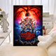 thumbnail image 3 of Póster de arte autoadhesivo de la serie de televisión S-Stranger T-Things, decoración, pintura, arte de pared, papel Kraft blanco, decoración del hogar, 3 of 5