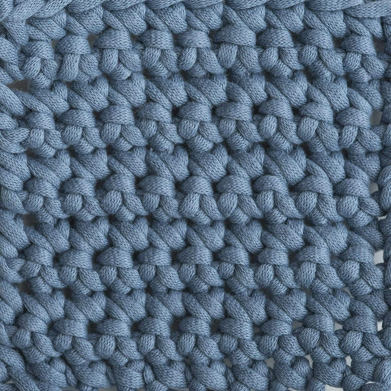 Bernat Maker Home Dec Steel Blue Yarn - 2 Pack of 250g/8.8oz - Cotton - 5  Bulky - 317 Yards - Knitting/Crochet