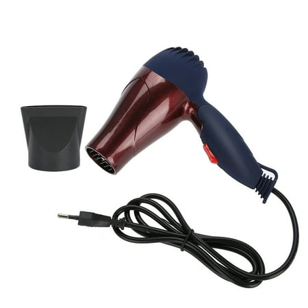 Nikou Mini secador de pelo - Mini secador de pelo plegable ligero portátil Secador de pelo ajustable portátil Dos niveles ajustables(café)