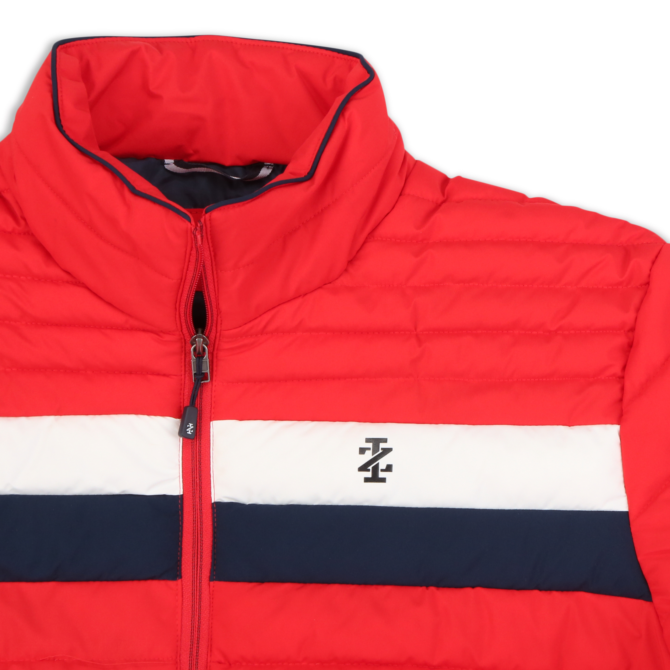 IZOD Men's Quilted Color Block Stretch Puffer - image 3 of 3
