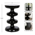 thumbnail image 5 of Kate and Laurel Fondi Modern Metal Round Side Table, 12 x 12 x 21, Black, Dorm Living Room Stacked Bubble End Table for Use as Bedroom Nightstand or Outdoor Patio Decor Option, 5 of 8