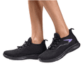 thumbnail image 2 of Domzle Men's Orthopedic Wide Walking Shoes | Comfortable Fashion Sneakers with Arch Support for Swollen, Casual Hammer Toes Shoes for Foot Relief Black, 2 of 6