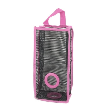 - Home PVC Mesh Wall Hanging Grocery Bag Holder Dispenser Container