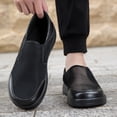 thumbnail image 3 of Men's Big Size 39-47 White Breathable Mesh Slip On Casual Walking Shoes, Lightweight Non-Slip Loafer Trainers, Wide Toe Summer Driving Daily Footwear, 3 of 8