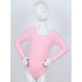 thumbnail image 6 of Aislor Kids Girls Long Sleeves Ballet Dance Gymnastic Tank Leotard Sports Bodysuit Jumpsuit Pink 10, 6 of 7