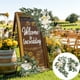 thumbnail image 1 of Cartel de bienvenida de flores de simulación de boda, conjunto de decoración de fotografía de mesa de flores, suministros de boda dos piezas, 1 of 9