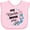 AD-Pink, variant on Inktastic My Nana Loves Me Granddaughter Girls Baby Bib