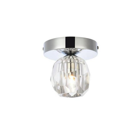 

Elegant Lighting 3505F5C Eren 1 Light Flush Mount Chrome