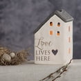 thumbnail image 3 of Pavilion Gift Company- Love Lives Here Porcelain House Candle Holder, 3 of 3