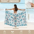 thumbnail image 7 of Uourmeti Cartoon Starfish Floral Sarong Wraps for Women Chiffon Swimsuit Coverup Beach Scarf Bathing Suit Cover ups Sexy Bikini Scarf Swimwear Wrap Skirt, 7 of 7