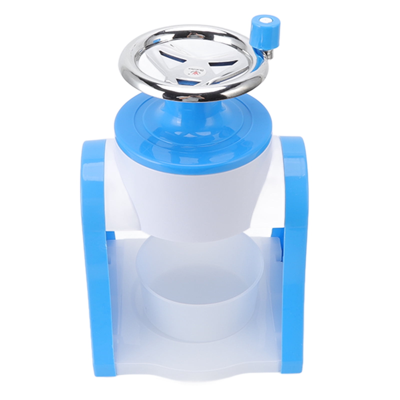 M Buder Hand Crank Shaved Ice Machine Stainless Steel Blades Portable Snow Cone Maker for Home Blue 11.2 inches / 28.5 cm