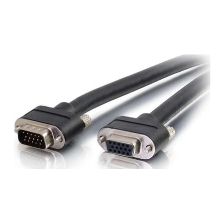 UPC: 0757120502371 | C2G 50237 Select VGA Video Extension Cable VGA Male to VGA Female  In-Wall CMG-Rated  Black (6 Feet  1.82 Meters)