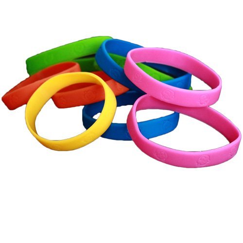 Toy Cubby Bracelets 24 Assorted Neon Colored Wristbands Multi
