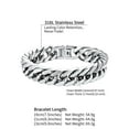 thumbnail image 5 of Metaljc Stainless Steel Chain Wrist Cuban Link Bracelet for Men Women,Width 8/12/17mm, 7.5"/8.3"/9", 5 of 5