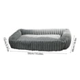 thumbnail image 3 of Moocorvic Dog Bed for Small Dogs, Washable Winter Thickened Pet Couch Sofa,19.7x18.9x5.9 Inch, 3 of 6