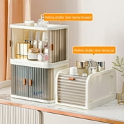 Desktop Storage Boxes 2025 Summer Storage Bins With Lids, Stackable Collapsible Storage Box,Toy Storage,Storage Cabinet With Door,Plastic Bin Box For Organization,containers For Organizing,