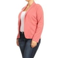thumbnail image 2 of Women's Plus Size Casual Solid Long Sleeve Blazer Cardigan Jacket, 2 of 5