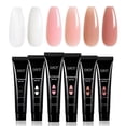 thumbnail image 1 of Set de gel para extensiones de uñas GAOY Poly Gel, 6 colores, rosa nude, 1 of 6