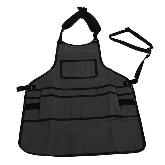 YAHHU One‑Size Multi‑Pocket Waterproof Oxford Work Apron – 16 Tool Pockets, Durable & Breathable for Gardening, Welding & Home Repair