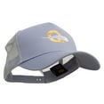 thumbnail image 5 of Letter Q with Baseball Embroidered Five Panels Prostyle Trucker Mesh Cap - Grey OSFM, 5 of 5