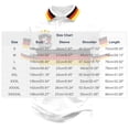 thumbnail image 3 of Ceisia Men Germany Stripe Football Logo Printed Short Sleeve Sports Polo Top White XL Gift, 3 of 6
