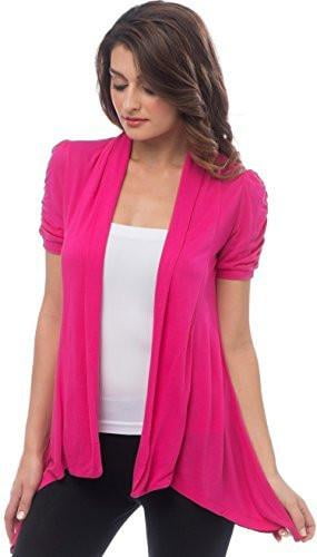 sheer short sleeve cardigan