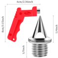 thumbnail image 2 of Clavos para atletismo JULMELON de acero de 6,35 mm, 120 piezas, con llave, 2 of 6