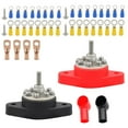 thumbnail image 1 of HILABEE Black and Red Distribution Stud Junction Post ,Power Distribution Terminal Block M6, 1 of 9