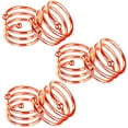 thumbnail image 2 of Napkin Rings, 12 Piece Metal Napkin Rings for Wedding Dinner Birthday Table Decoration （Rose Gold）, 2 of 3