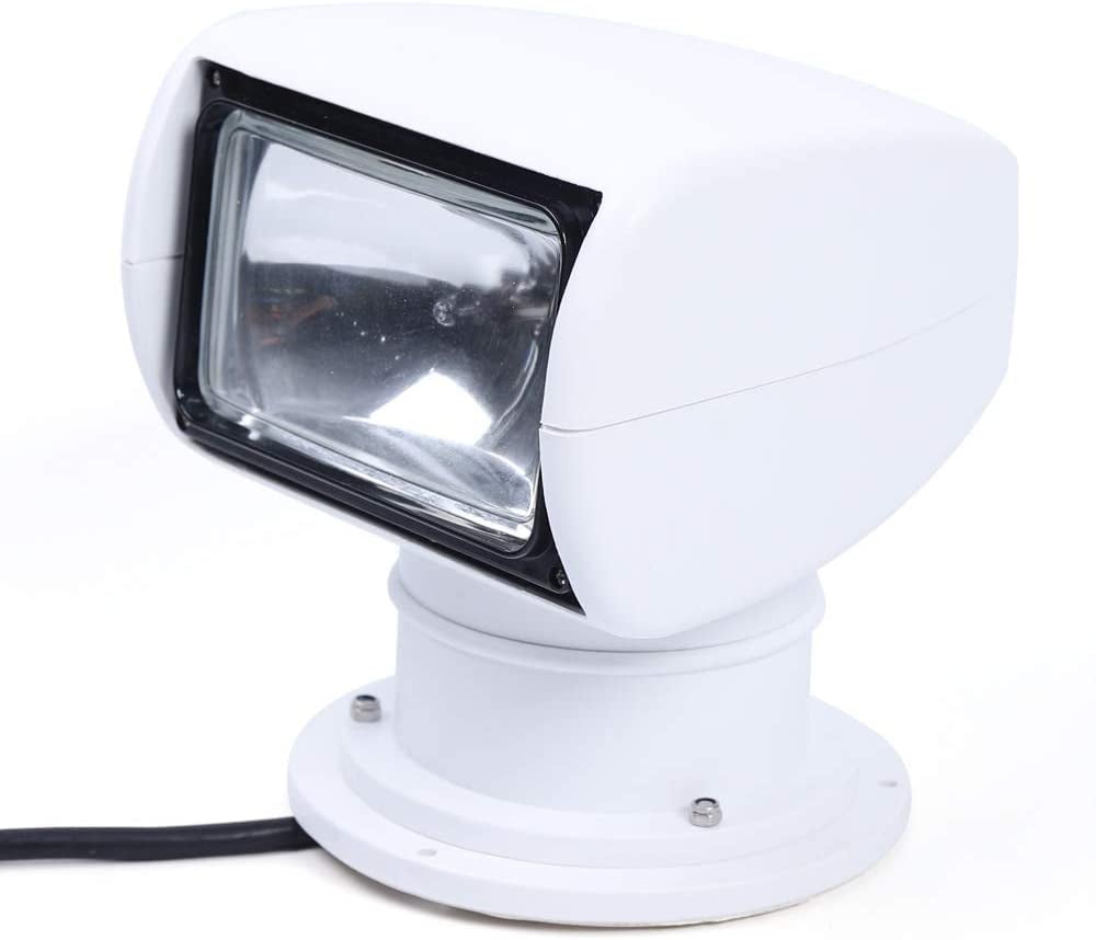 OUKANING 100W 12V LED Remote Control Marine Boat Car Searchlight