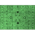 thumbnail image 1 of Ahgly Company Indoor Rectangle Oriental Emerald Green Industrial Area Rugs, 8' x 12', 1 of 4