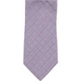 thumbnail image 1 of Kenneth Cole Mens Peter Grid Self-tied Necktie, Purple, One Size, 1 of 1