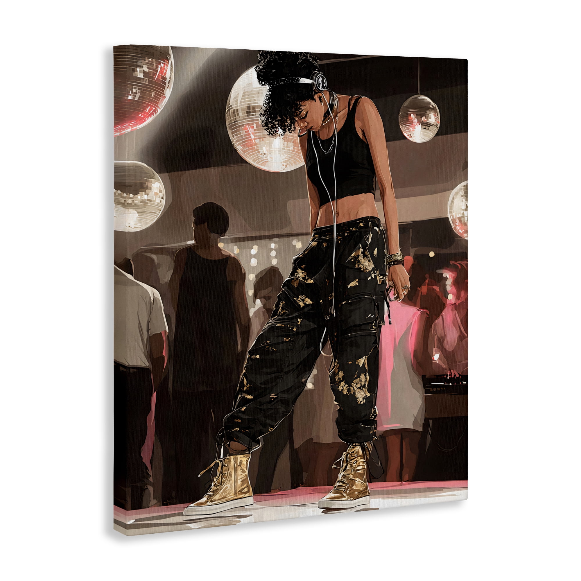 Stupell Industries Silent Disco Lone Dancer Canvas Wall Art, design by Franklyn Gregory