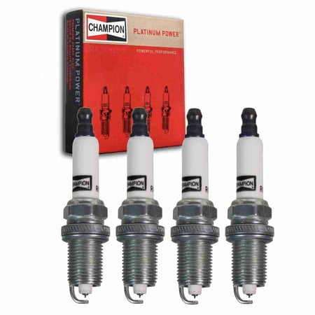 4 pc Champion 3720 Platinum Spark Plugs for RC12PMCB3 Ignition Wire Secondary Fits select: 2008-2014 DODGE AVENGER, 2004-2006 TOYOTA SCION