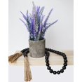thumbnail image 5 of Minzimin Decor Wood Beads Garland Farmhouse Wall Hanging Decorations Natural Wooden Bead Tassel Decorative for Coffee Table Christmas and Prayer, 5 of 8