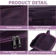 thumbnail image 3 of Crystal Singing Bowls Carrying Bag: 10 Inch Purple Thicken Dual Zipper Padded Bag with External Pocket, Protective Travel Carry Storage Bag for Bowl Parts (Purple, 12In), 3 of 8