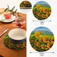 thumbnail image 3 of SKYSONIC Sunflowers Village Pot Holders Trivets, 2 Pcs Heat Resistant Trivets,Oil Painting Cotton Thread Weave Mats for Hot Pads Pans Pot Bowl Teapot for Kitchen Decor, 3 of 7